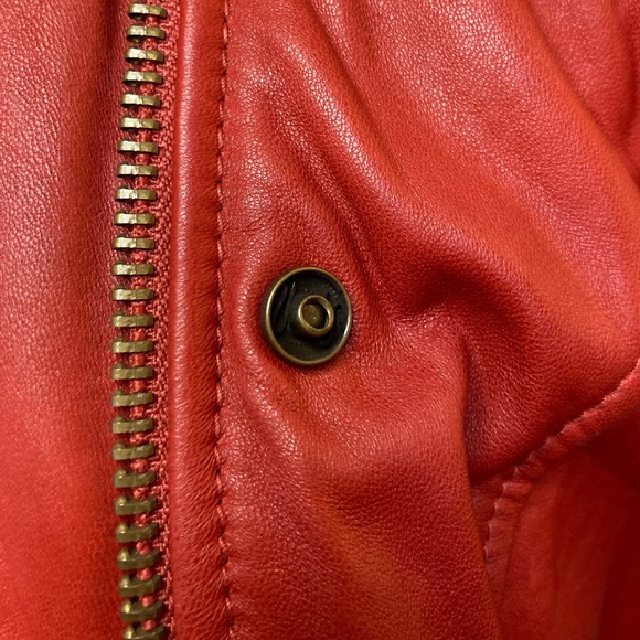 Vintage Lucky Brand Lambskin Motorcycle Jacket - Picture 9 of 13